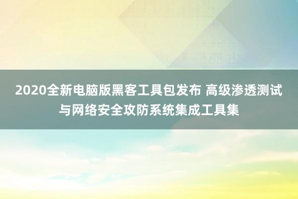 2020全新电脑版黑客工具包发布 高级渗透测试与网络安全攻防系统集成工具集